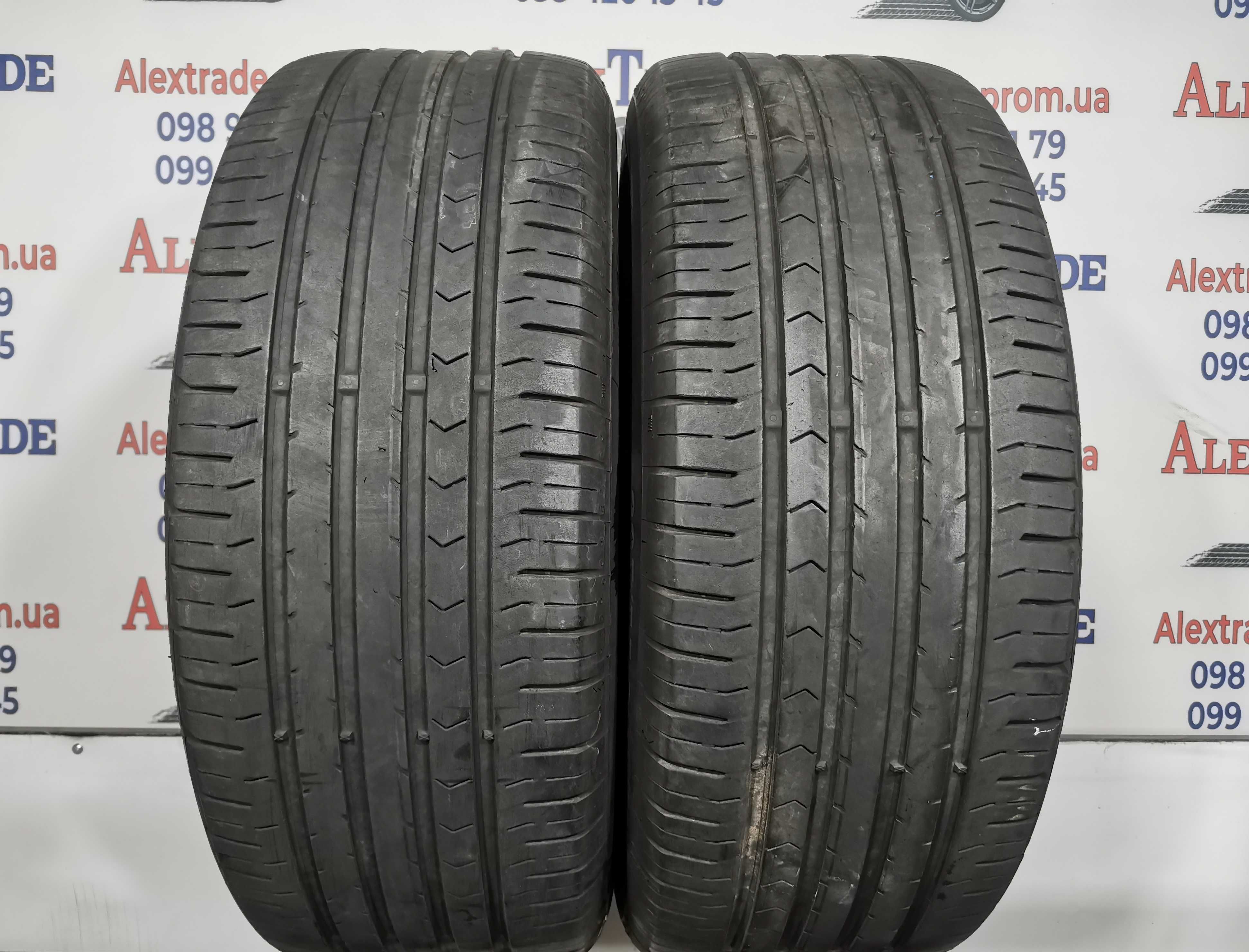 2 шт. 205/55 R16 Continental ContiPremiumContact 5 літні шини б/у