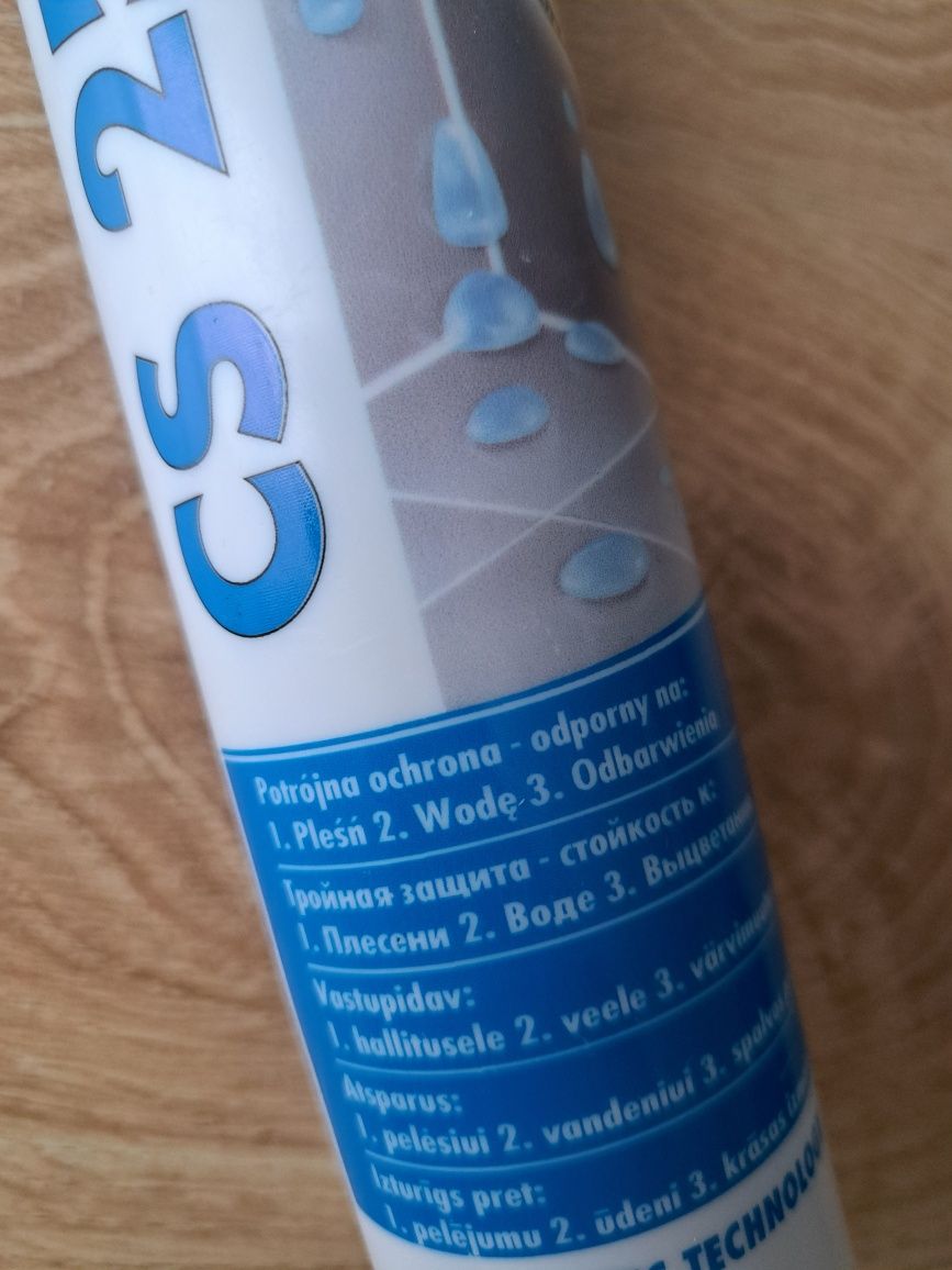Henkel Ceresit CS 25 silikon sanitarny Kolor 15 Bazalt szary Nowy