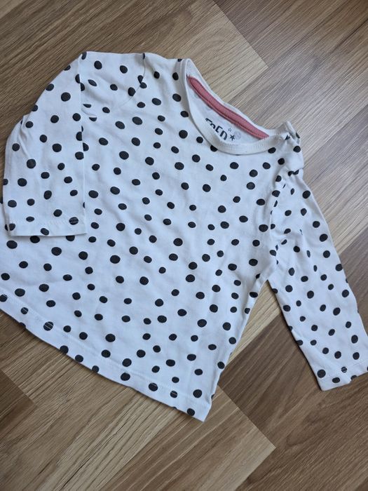 Bluzka niemowlęca w groszki