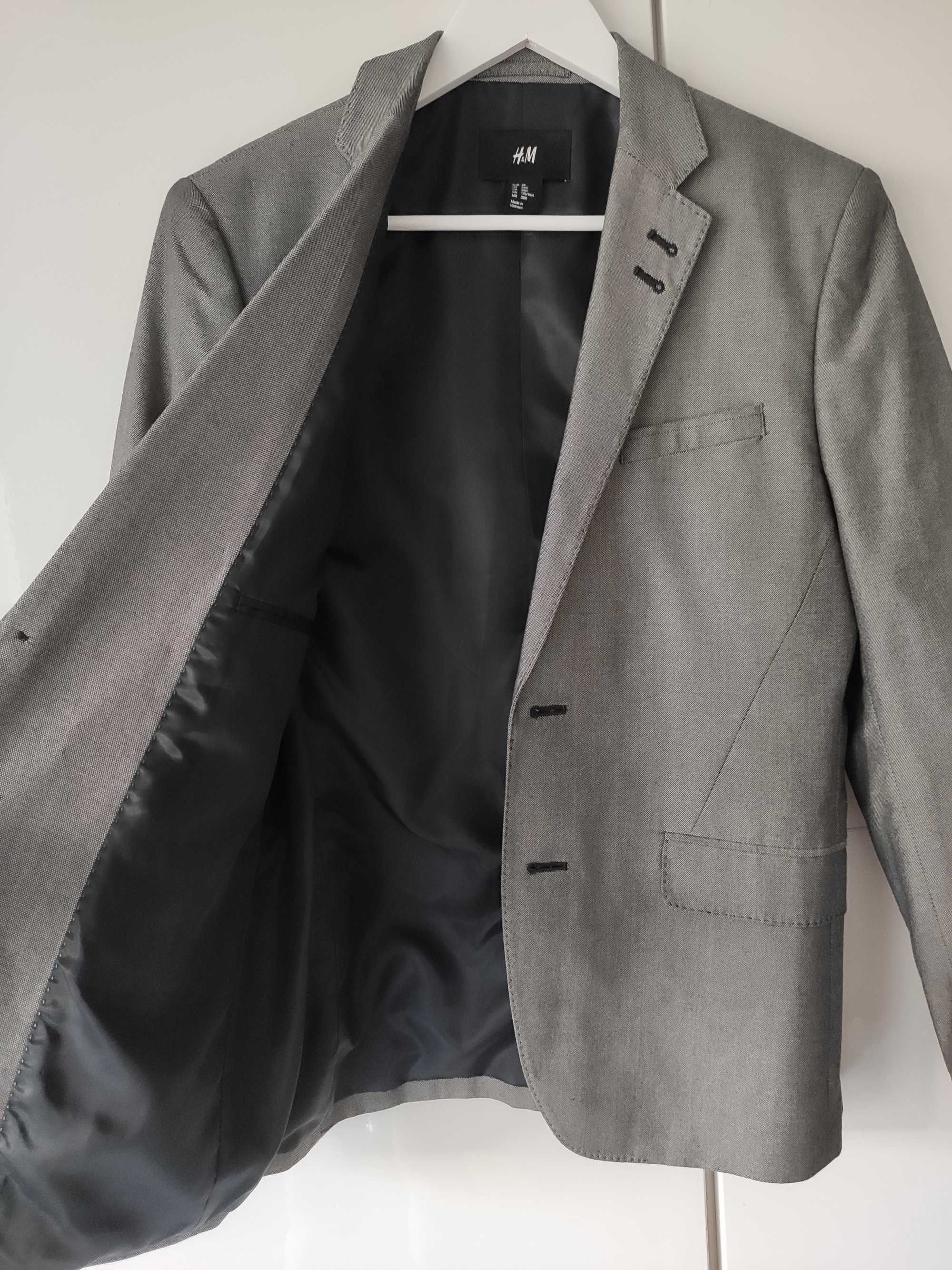Szara marynarka męska H&M rozmiar M