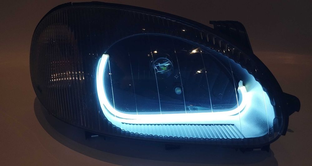 Фары ланос сенс с линзой н4 премиум