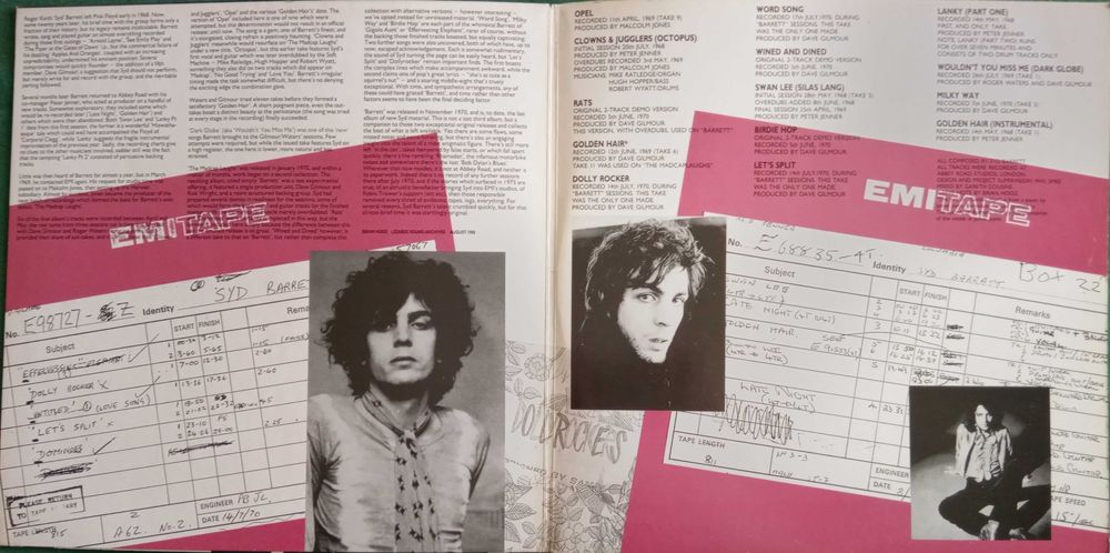 Syd Barrett	- - - - -	Opel	- - - - -	LP