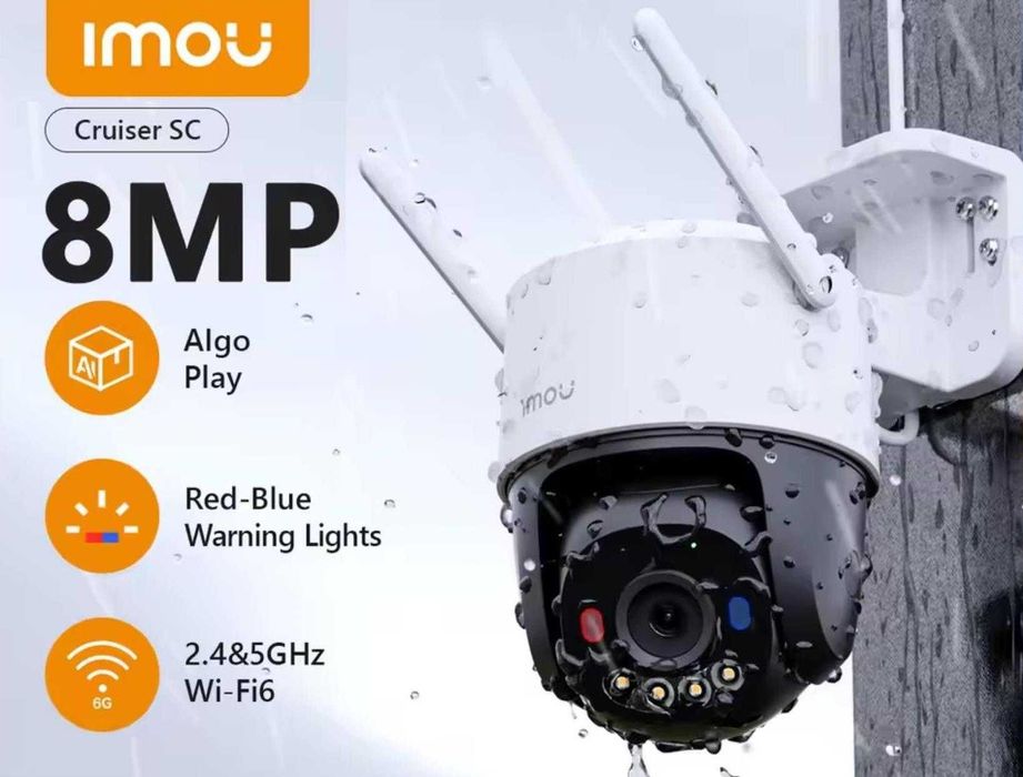 Камера 4K Imou Cruiser SC 8MP (IPC-K7FP-8VON) - WiFi 6 + POE