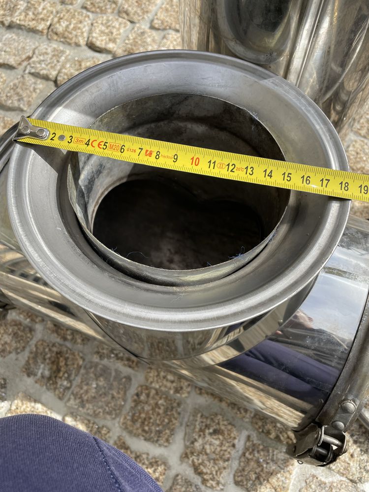 Tubo para chamine mais uma saida