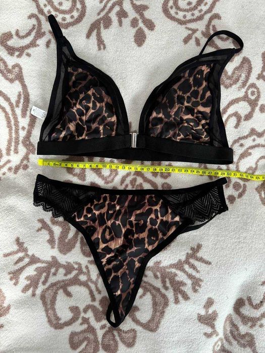 Бюст бралет ХС-С леопардови сітка сексуальний бюстгалт бра мʼяка чашка