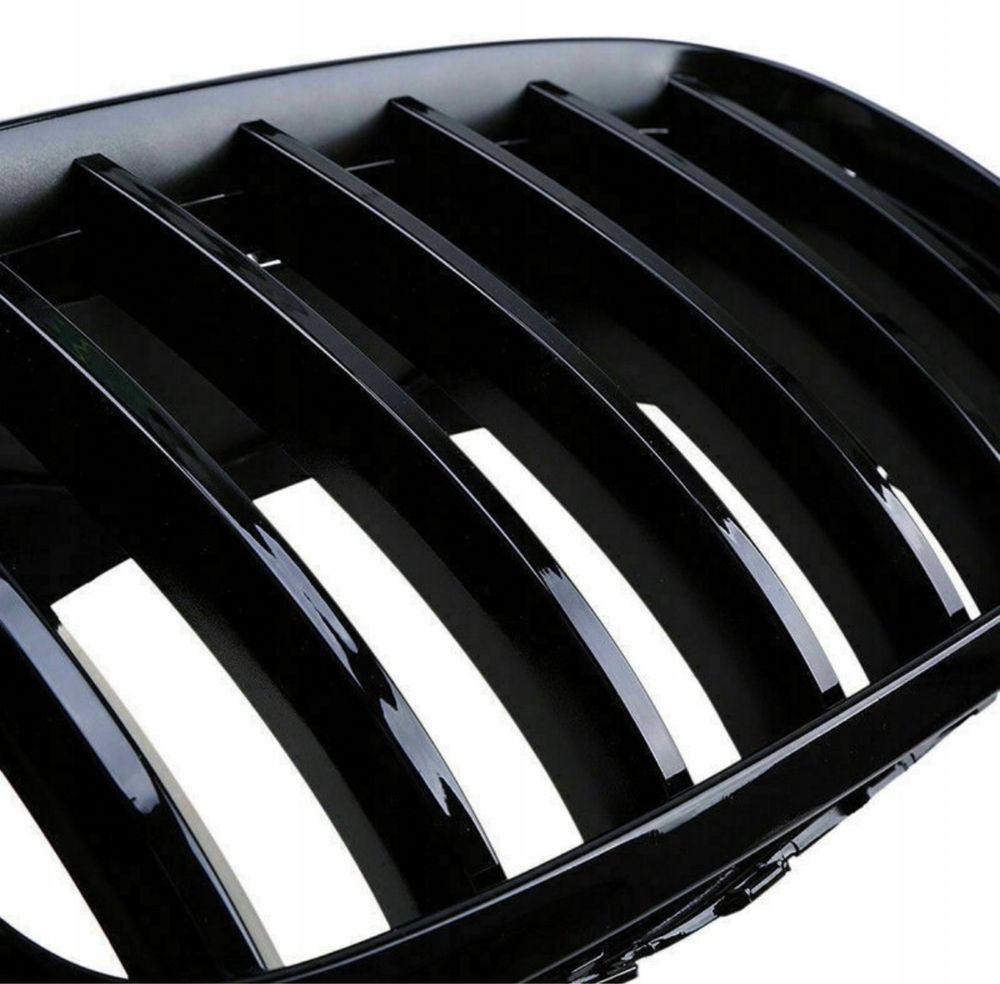 Grill Nerki do BMW X5 E70 X6 E71 M-kolor czarny połysk black glossy