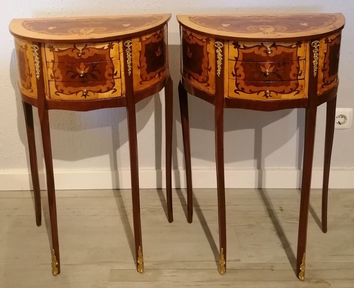 Mesas meia lua (encostar apoio mesinhas cabeceira) Wine tables Luís XV