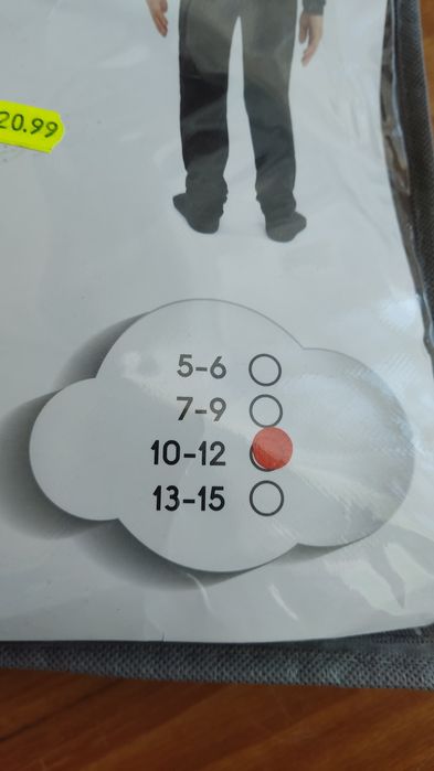 Fato de Carnaval Helloween menino 10-12 anos