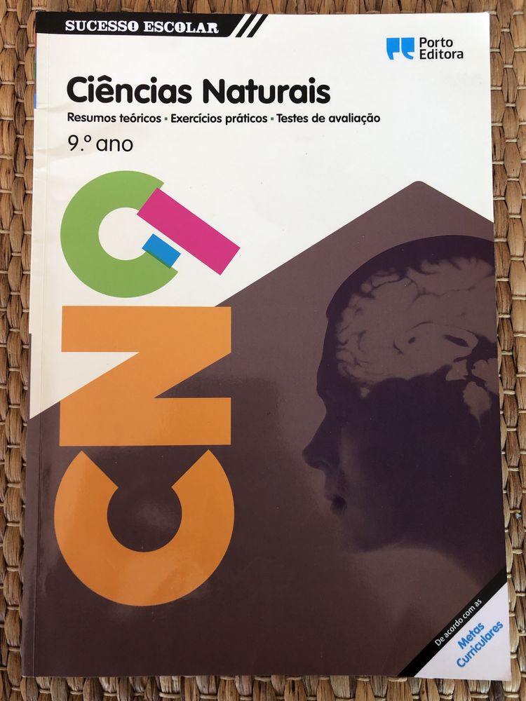 Livros de testes Matemática, Físico-Química e Ciências Naturais 9 Ano