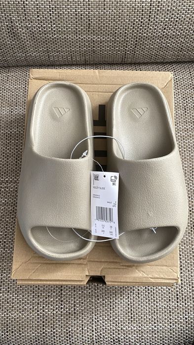Yeezy Slide klapki beż/ Adidas Yeezy Slide klapki damskie nowe beż 38