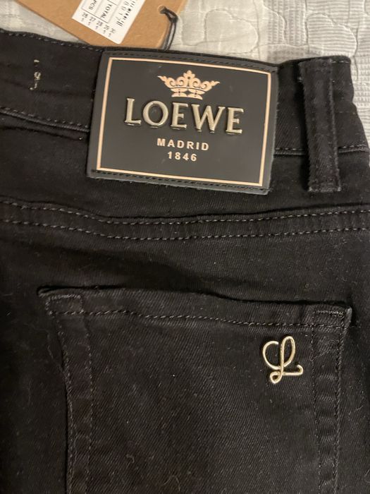 Jeansy czarne spidnie rurki skinny M Loewe