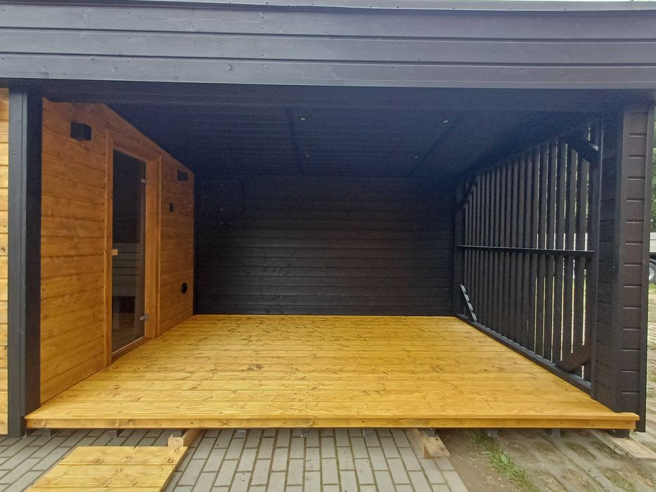 Sauna Ogrodowa ocieplona z dużym Tarasem - indywidualne realizacje!