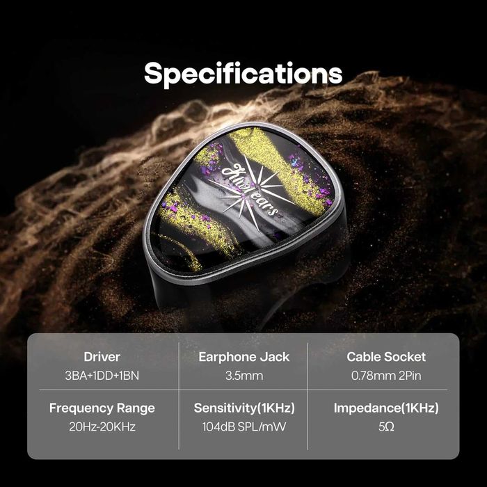 ‼️ Kiwi Ears Étude - гибридные IEM's наушники (1DD + 3BA + 1BN)