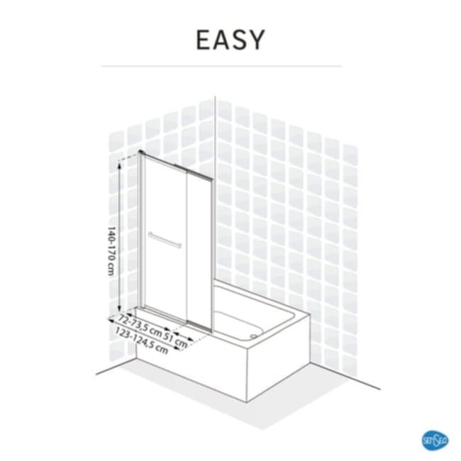 Parawan nawannowy Easy 140x143 Sensea