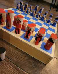Gry 4w1, szachy, warcaby, chińczyk, tryktrak, Ikea Lattjo