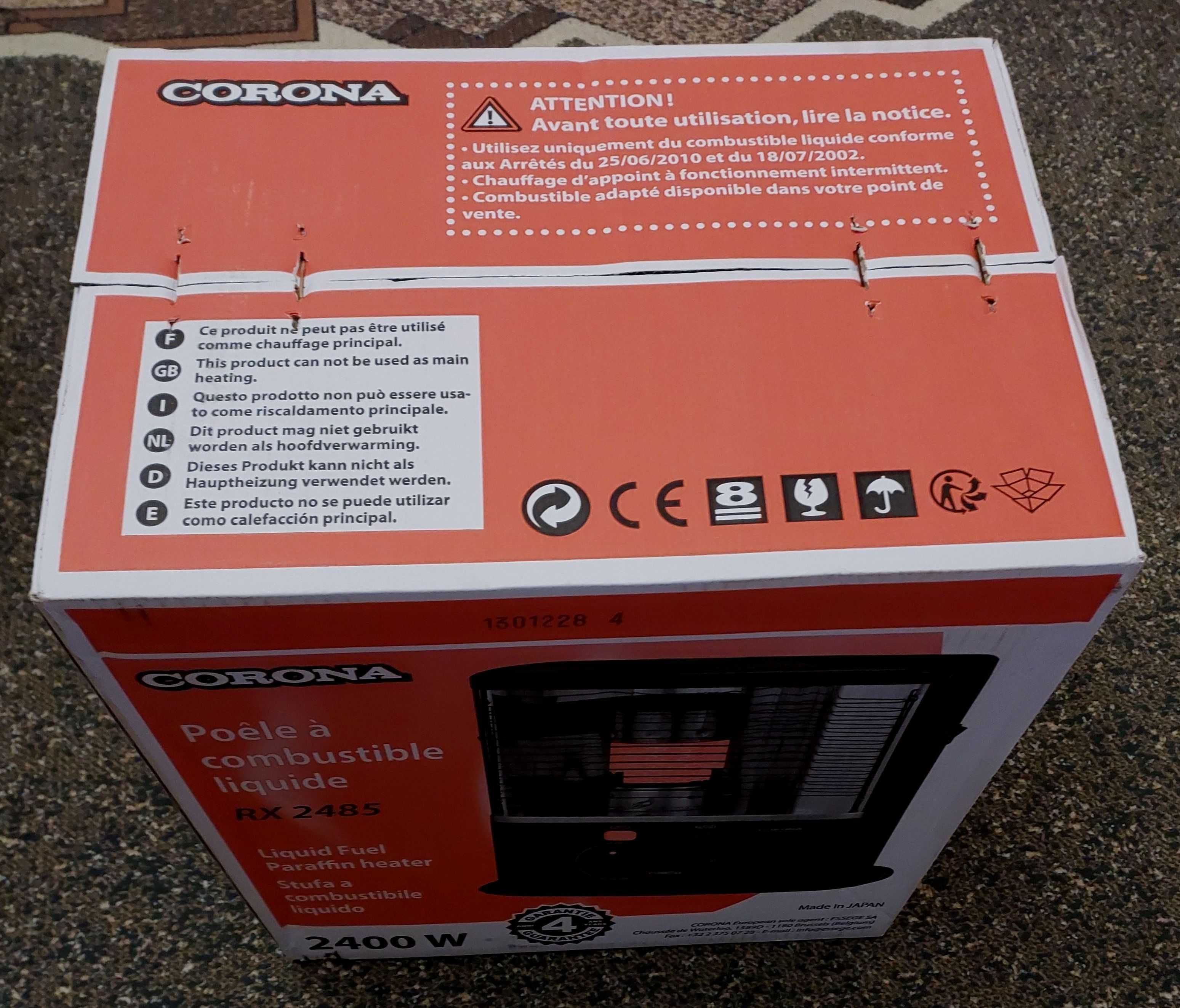Керосиновий обігрівач Corona RX 2485 2,4 кВт 30м.кв Японія