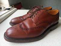 Мужские кожаные туфли дерби броги Grenson, Англия,  размер 10 (англ)