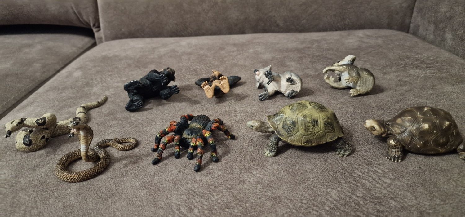 Schleich małpy , Koala węże, pająk, żółwie