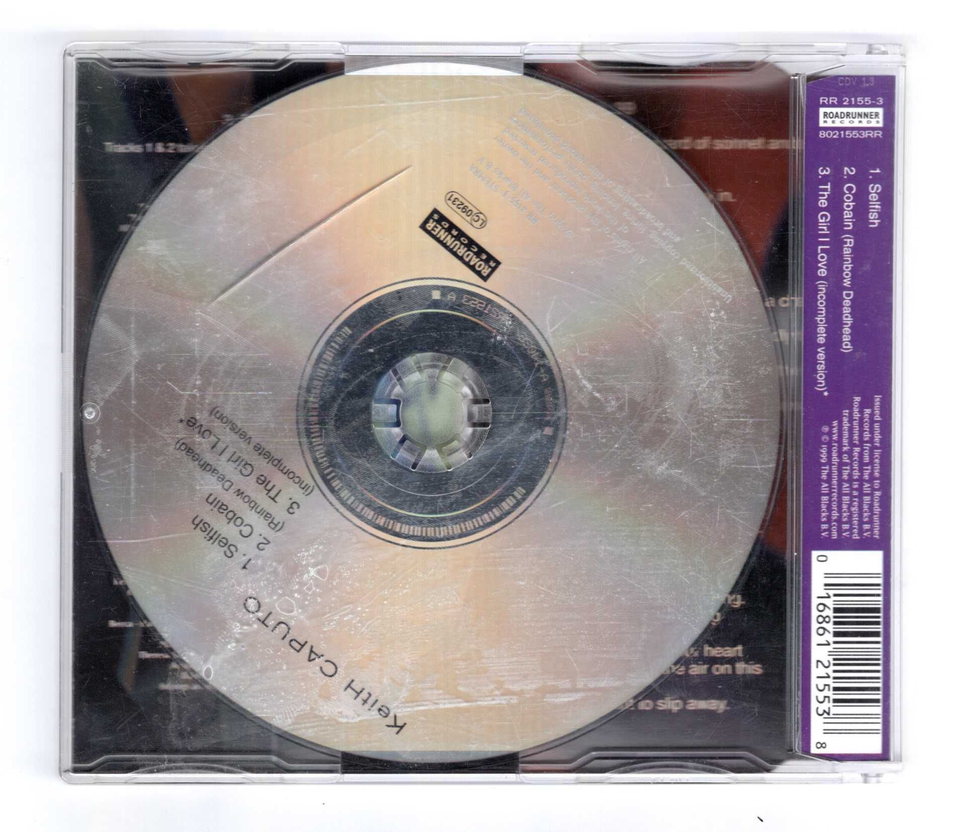 Keith Caputo - Selfish (CD) Singiel