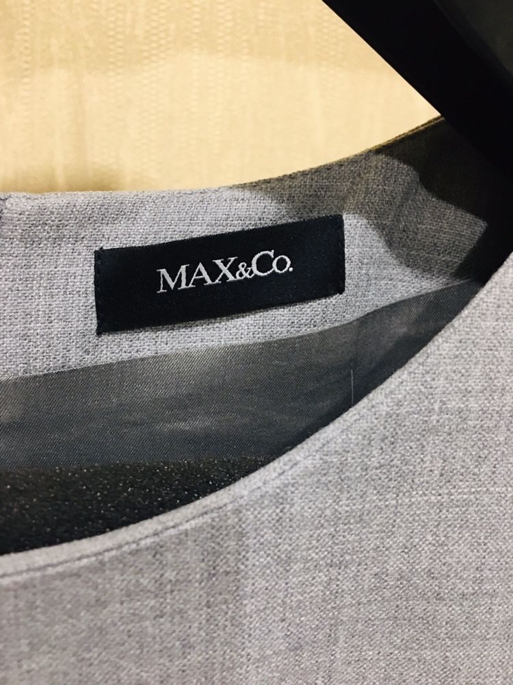 Фактурное платье из костюмной ткани MAX&Co, размер М