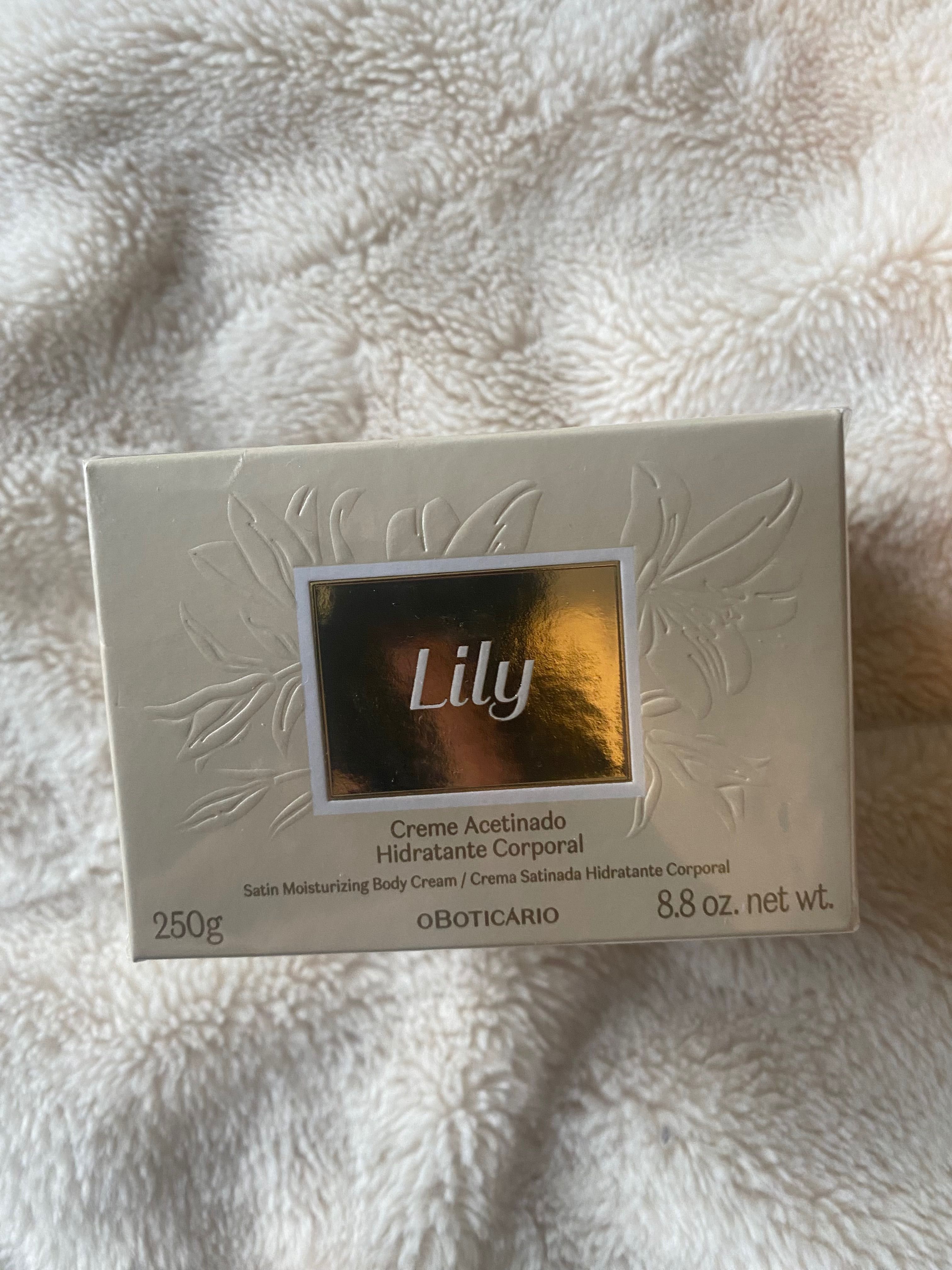 Creme Hidratante Acetinado Lily, 250G - Boticário