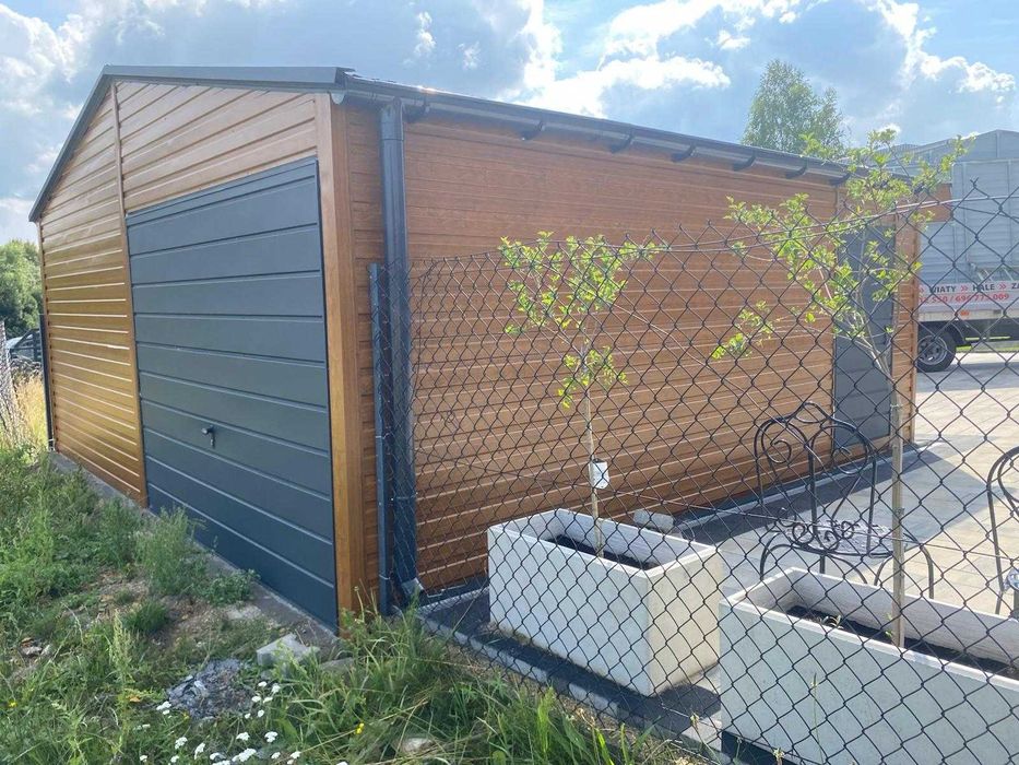 Garaż blaszany 5x7 Montaż Producent pod wymiar garaż blaszak 6x8 7x11