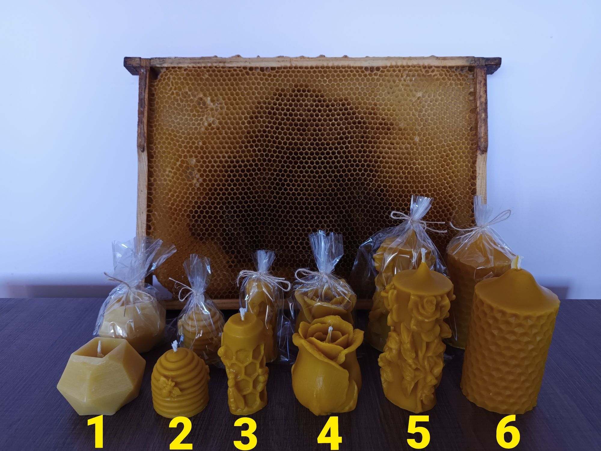 Zestaw prezentowy torba+Świeca z wosku pszczelego Święta prezent
