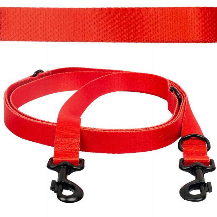 smycz przepinana taśma do 3 metrów dla średniego psa basset buldog