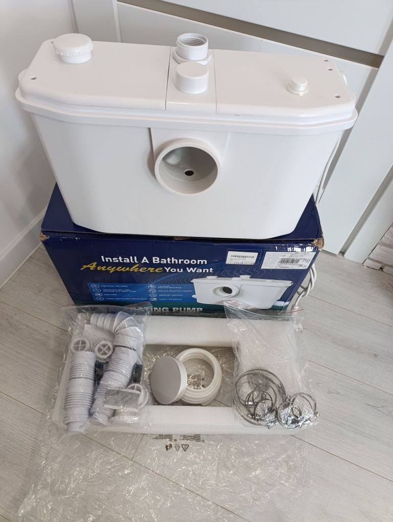 Młynek do WC  Pompa rozdrabniacz HOCANFLO Pompa maceratora 750 W z łop