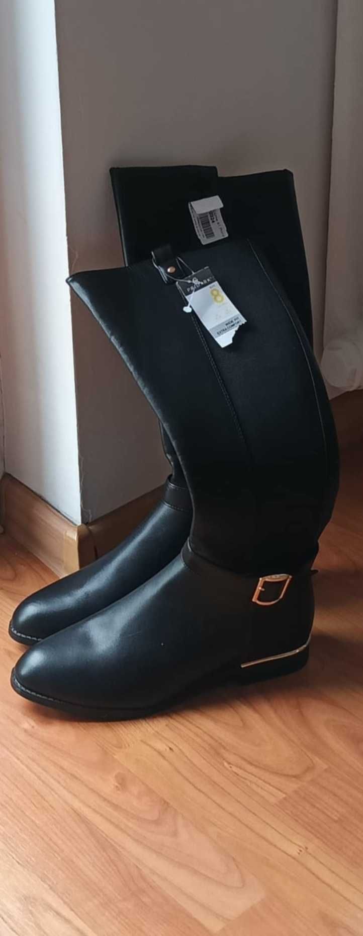 Kozaki damskie Primark czarne nowe 41