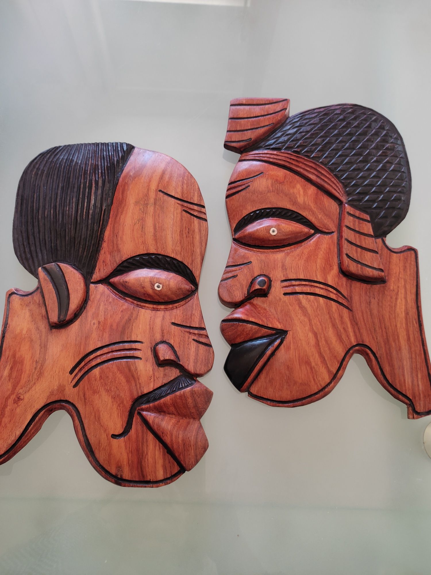 Arte africana. Conjunto de máscaras.