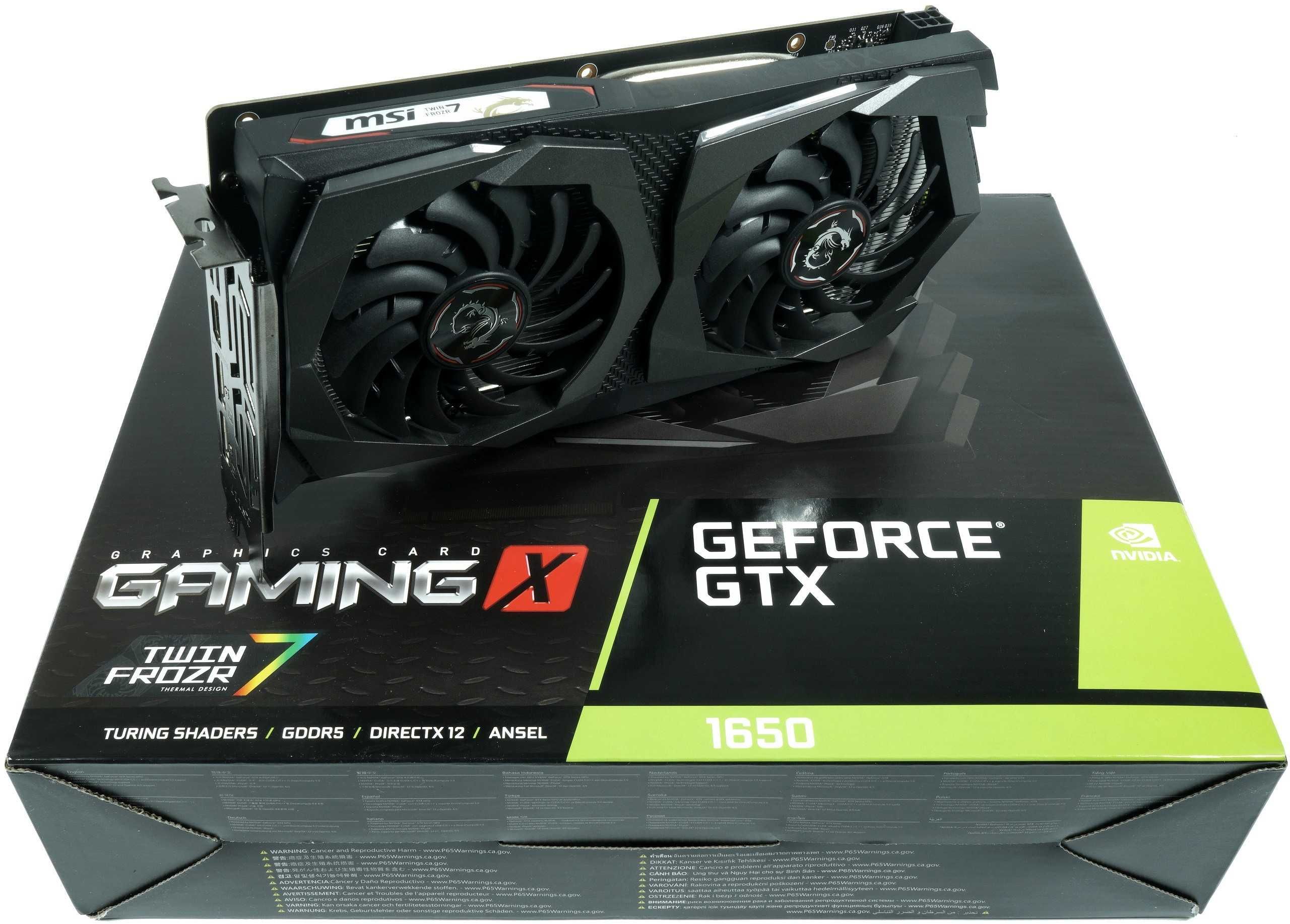 MSI GeForce GTX 1650 Gaming X 4GB GDDR5