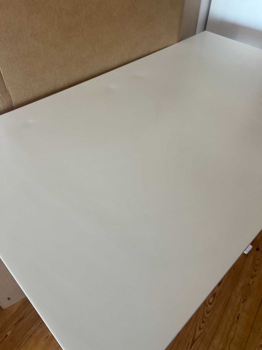 Secretária sentado/em pé, branco, IKEA