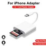Czytnika kart OTG 2 w1 do iPhone adapter kart pamięci