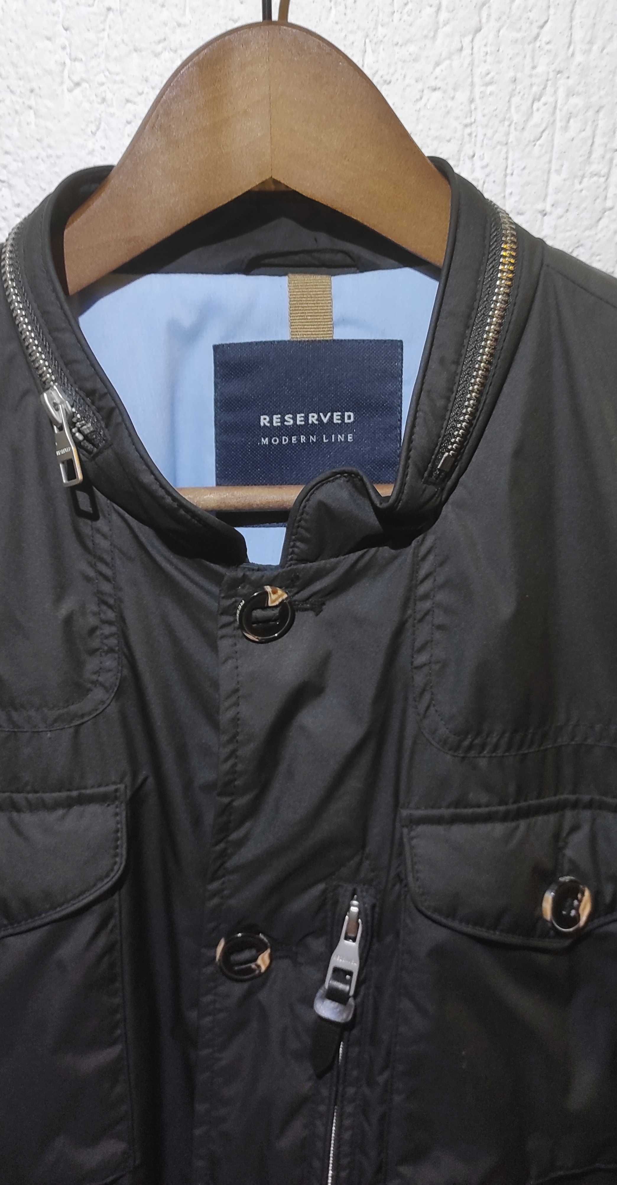 Elegancka kurtka Reserved kolor czarny rozmiar XL stan bdb