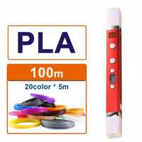 3D-ручка MYRIWELL RP-100C Red (ABC, PLA, PCL) + 100m (20 цветов) PLA