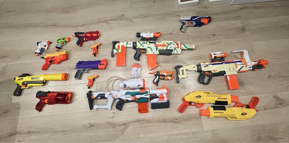 Karabiny NERF cały arsenał