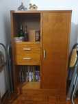Conjunto de móveis de sala em pinho mel