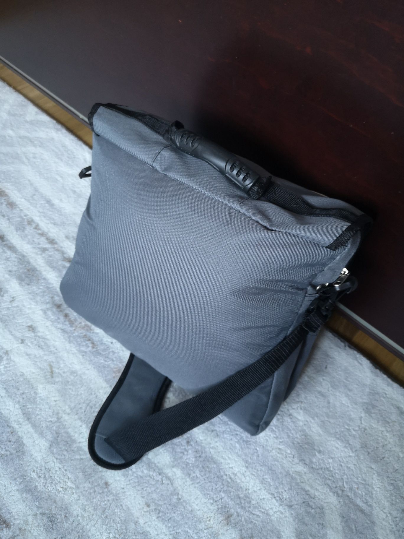 Torba podróżna aktówka na laptopa szara bagaż podręczny do samolotu