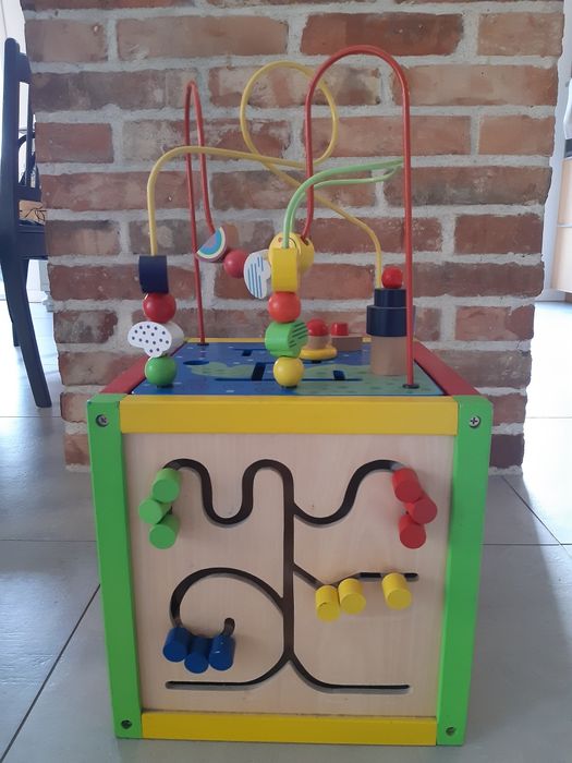 Kostka edukacyjną drewniana