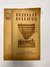 Miesięcznik, gazetka "Przegląd Kolejowy" z 1957 r.