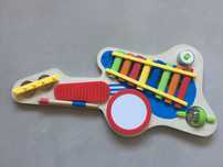 gitara drewniana zabawka edukacyjna cymbałki