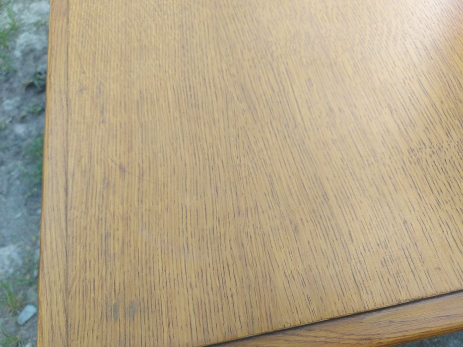 Niski stolik ława dębowa 67x67cm wys. 57