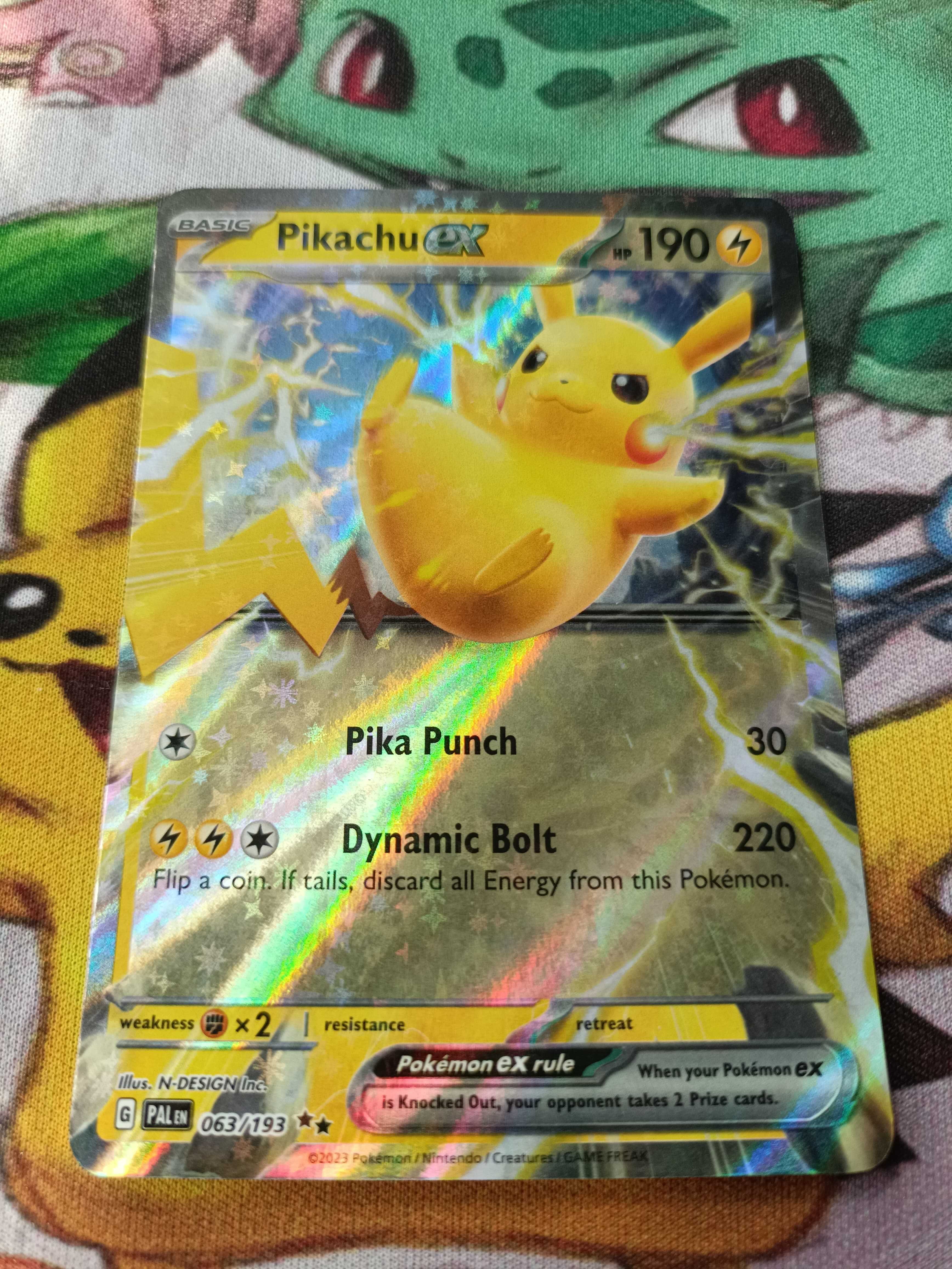 Pikachu ex (PAL 063)
Paldea Evolved - Karta Pokemon TCG
