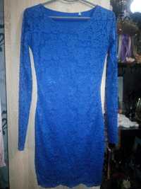 Продам плаття синє