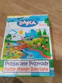 Przyjaciele przyrody puzzle małego bystrzaka