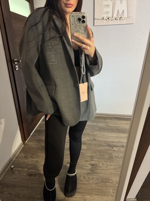 Marynarka szara mi miu M