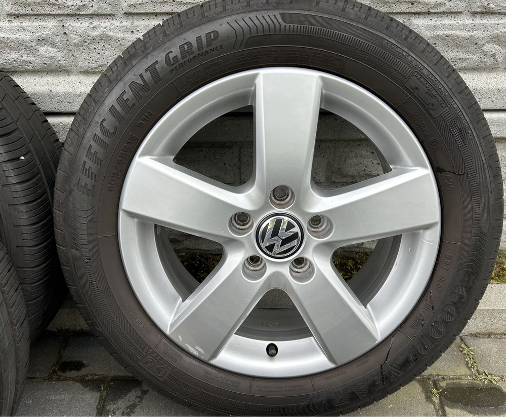 Oryginalne felgi Volkswagen 5x112 Golf Touran Caddy 205/55R16