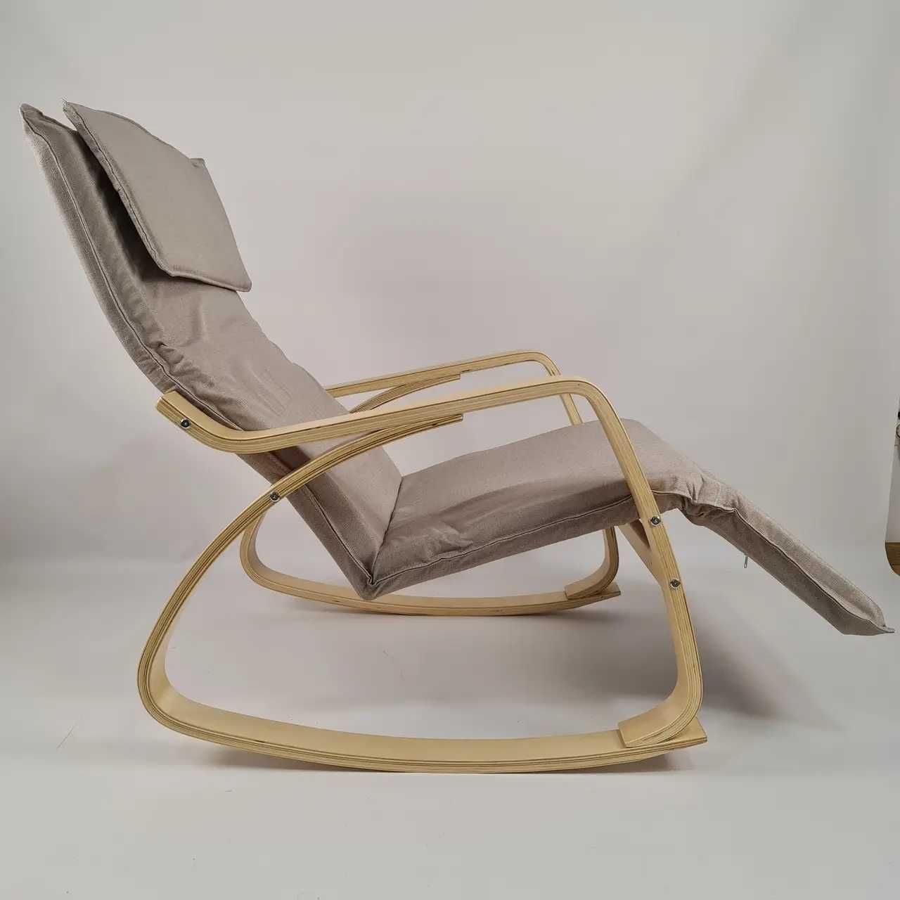 Крісло гойдалка для квартири, кресло качалка Style RC003 Natural Beige