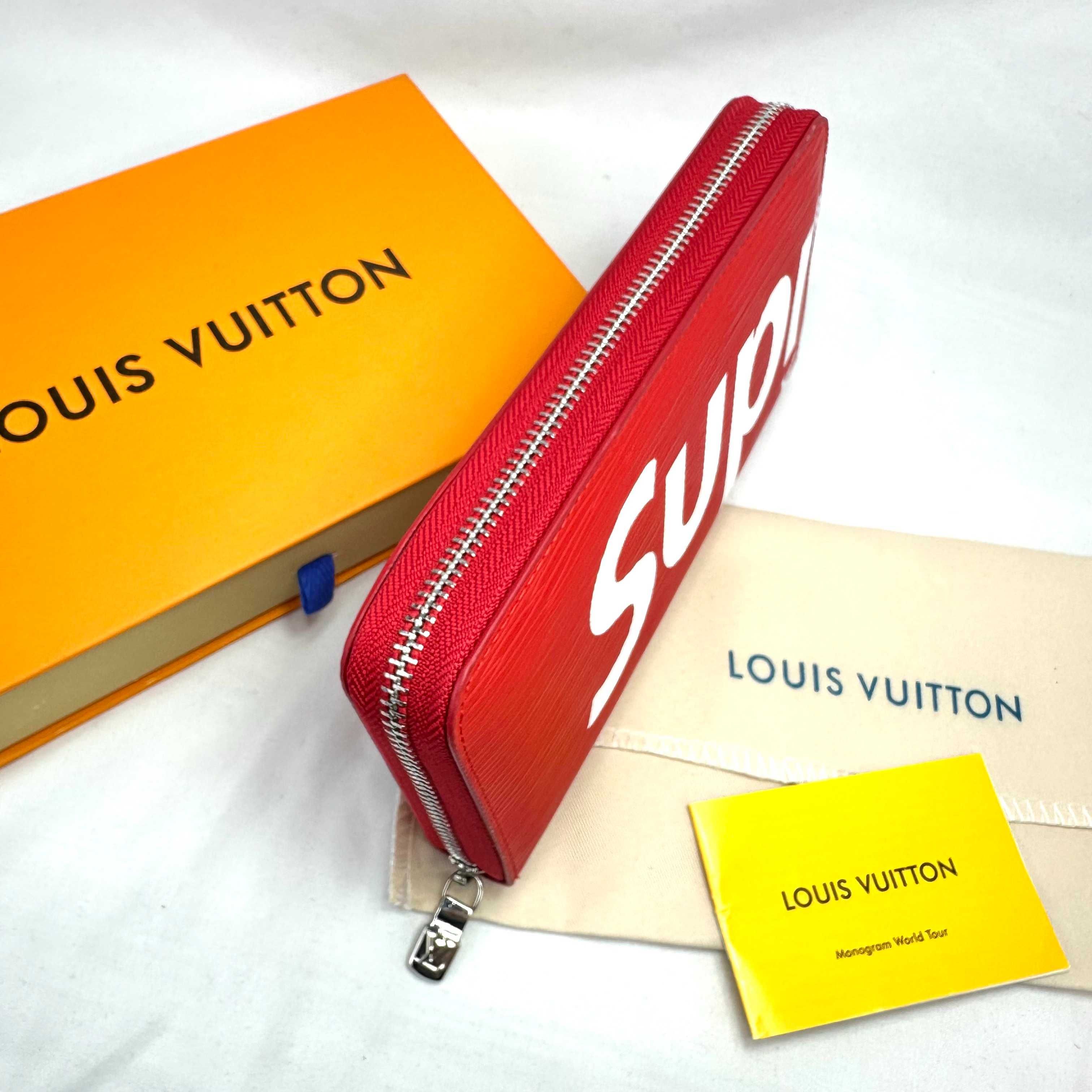 Portfel Supreme Collaboration Long LOUIS VUITTON czerwony